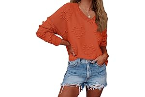 Ecowish Women's Oversized Valentine's Day Heart Sweater: Love is in the Air
