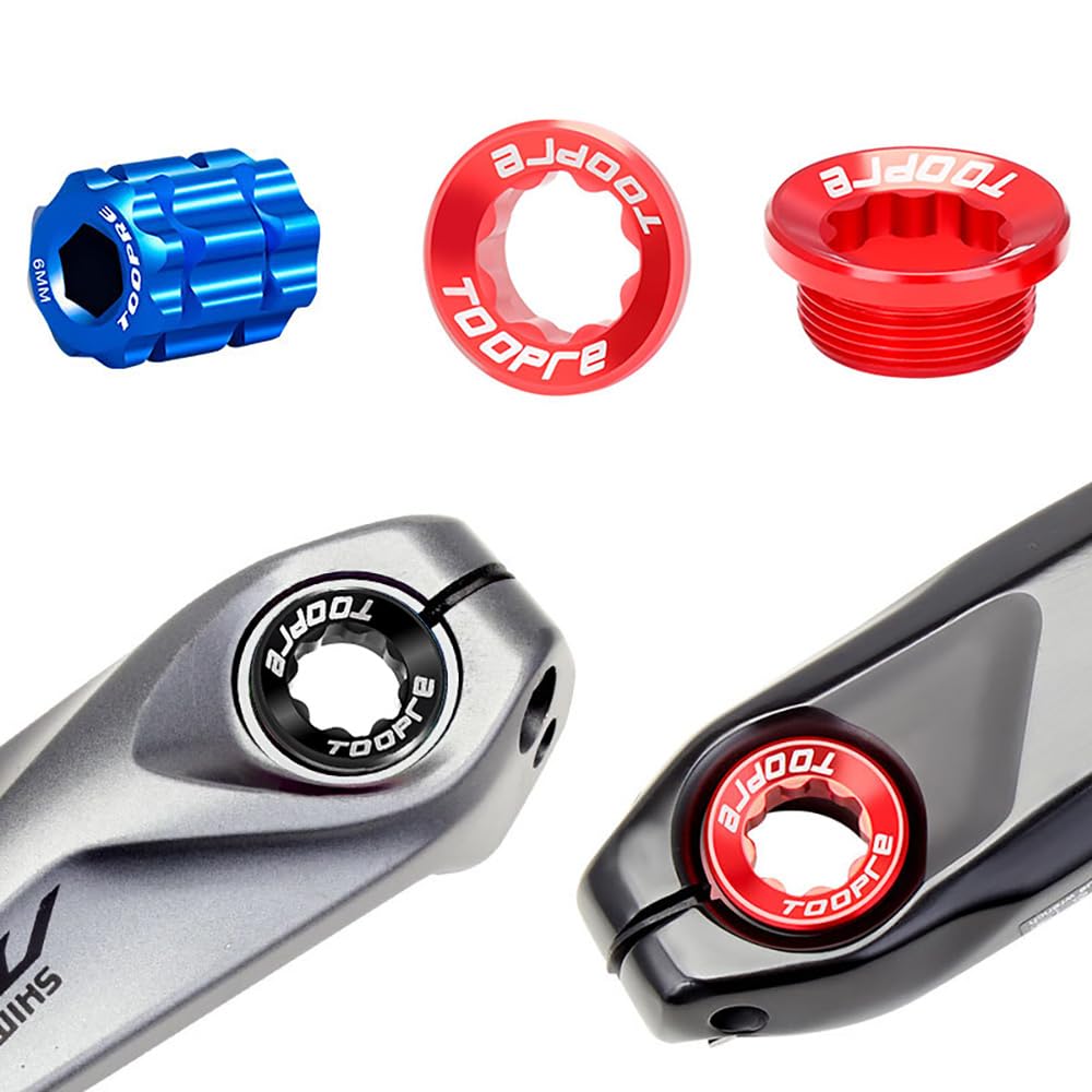 Tappo di Regolazione della manovella + Strumento Bici M20 guarnitura Copertura Viti Dadi guarnitura bullone per Shimano