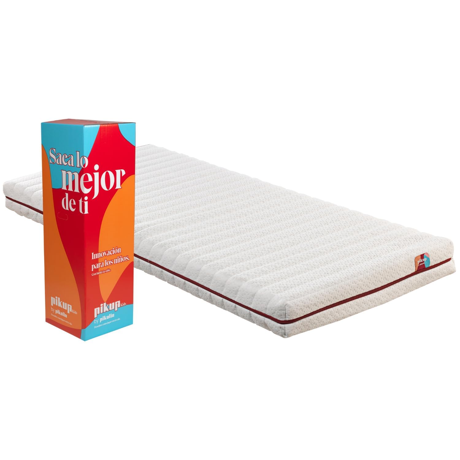 PIKOLIN Materasso Singolo 80 x 190 cm per Letto a Scomparsa e Letto a Castello Schiuma HR Extra Comfort Rivestimento Lavabile Alta Traspirabilità PIKUP Kids