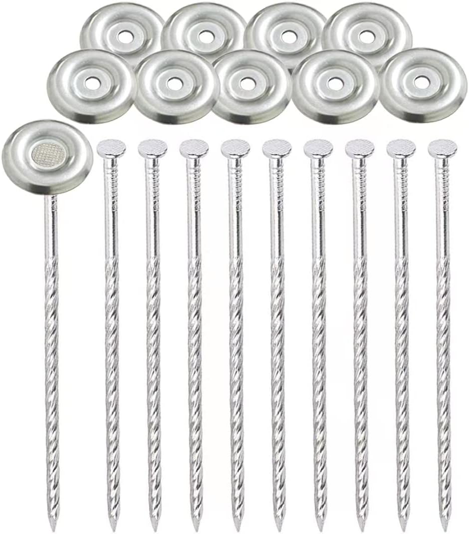 Uitose 10 Count Outdoor Rv Rug Stakes, Stainless Steel Spiral Patio Mats Stakes