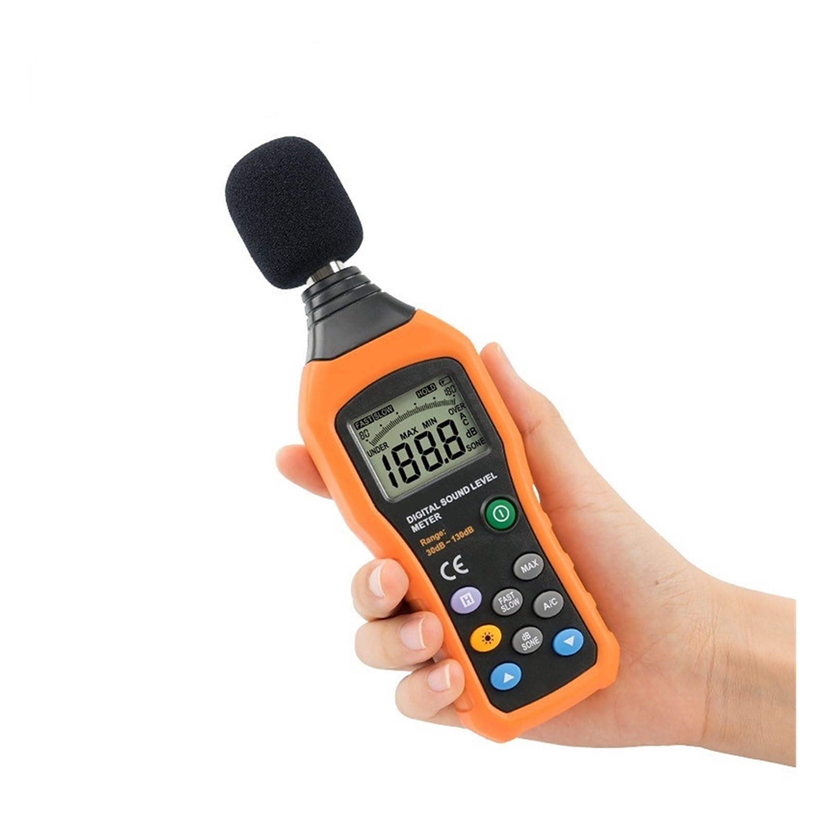 Medidor de Nivel de Sonido Digital de Alta precisión y comprobador de decibelios