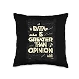 Data, Statistics, Data Analysis, Data Scientist Throw Pillow