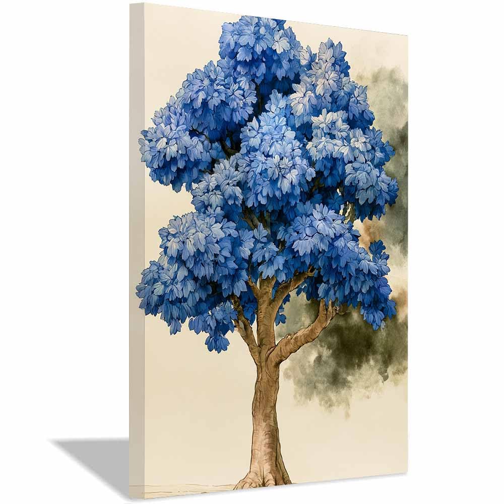 HOQIU Canvas Wall Art Textured autumn tree tree poster, landscape wall art, for Living Room Bedroom Bathroom.(Multicolor)-60x80cm Framed