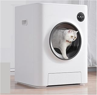 Caixa de areia autolimpante para gatos Caixa de areia automática para gatos superdimensionada e totalmente fechada para gatos Caixa de areia elétrica inteligente anti-areia para vários gatos