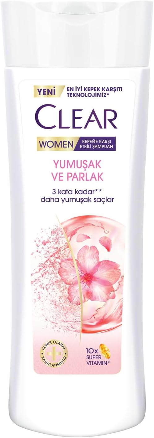 Clear Women Kepeğe Karşı Etkili Şampuan Yumuşak ve Parlak 200 ml