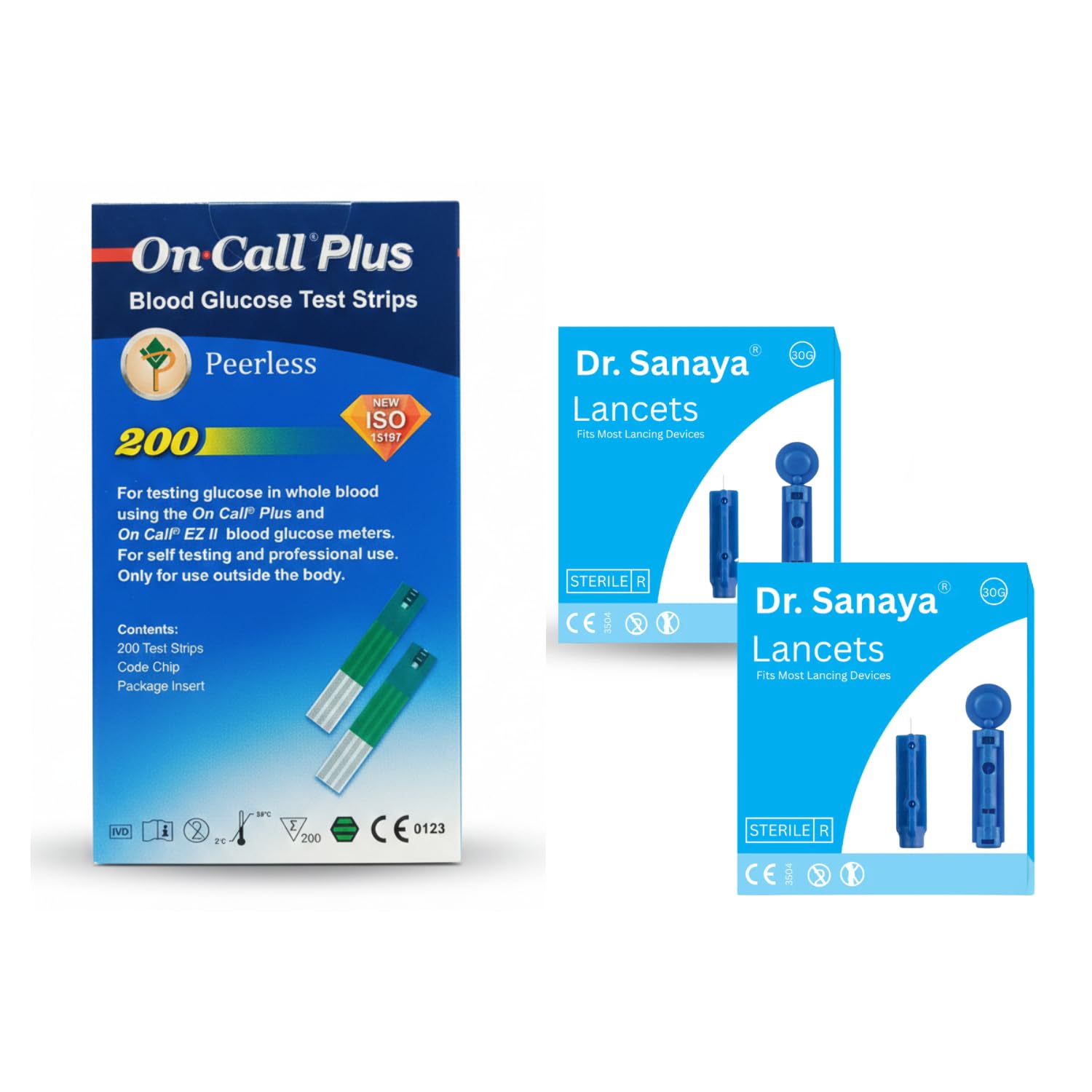200 Round Lancets with 200 OnCall Blood Glucose Test Strips (No Meter) – Accurate, Hygienic & Reliable Sugar Testing-picture-27
