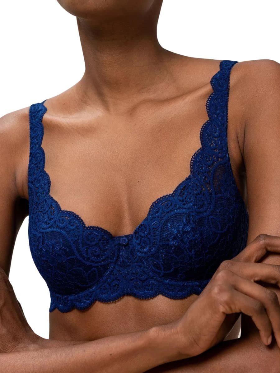 Triumph Women's  Navy Amourette Balconette Bra in Size 34C, BrandAlley