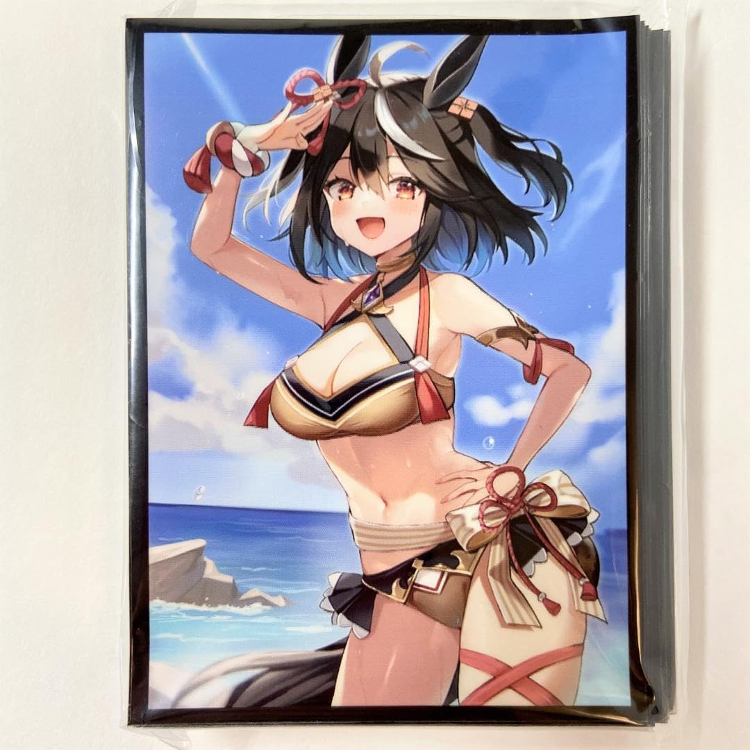 Amazon.co.jp: ウマ 娘. キタサンブラック 水着 カードスリーブshir