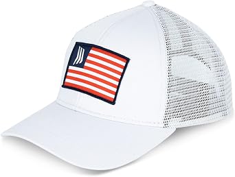 Gillz 3 Flag Curved Brim Mesh Snapback Hat