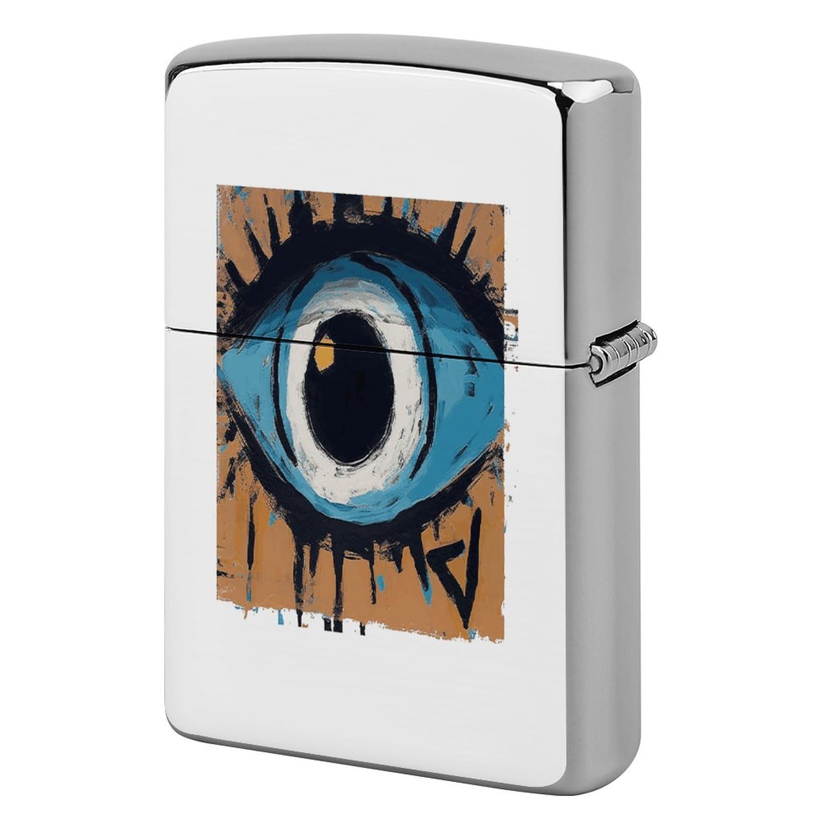 Fodpand Style Evil Eye Metal Lighter Case Cover Lighter Sleeve