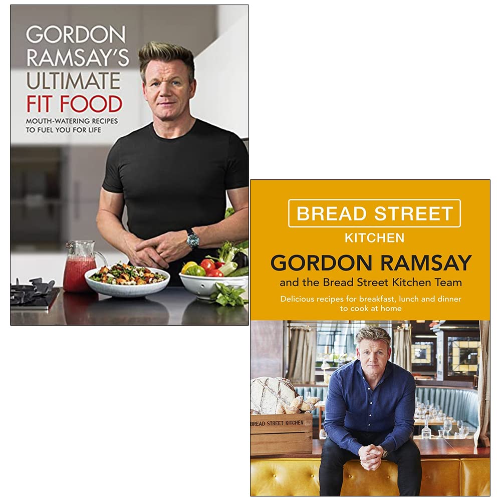 Gordon Ramsay Ultimate Fit Food & Gordon Ramsay Bread Street Kitchen 2 Books Collection Set