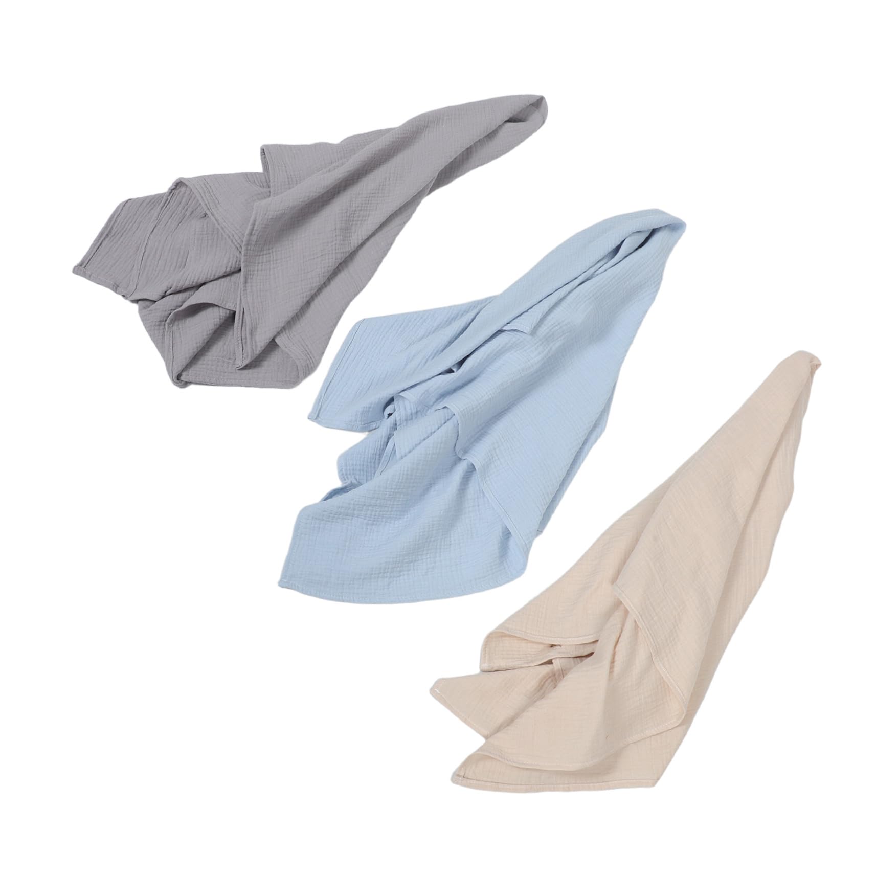 3 Pezzi Copertine Mussola per Ragazzo Ragazza Avvolgenti Morbide Traspiranti Coperte Ragazzo Ragazza Unisex per Sonno e Bagnetto Calma