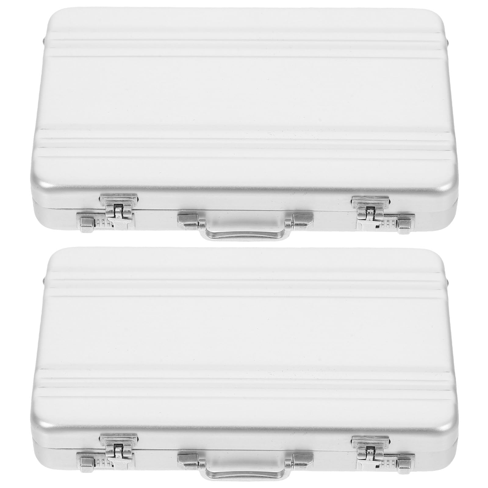 Tarjeteros tipo maletín de aluminio para 30 tarjetas de visita 8