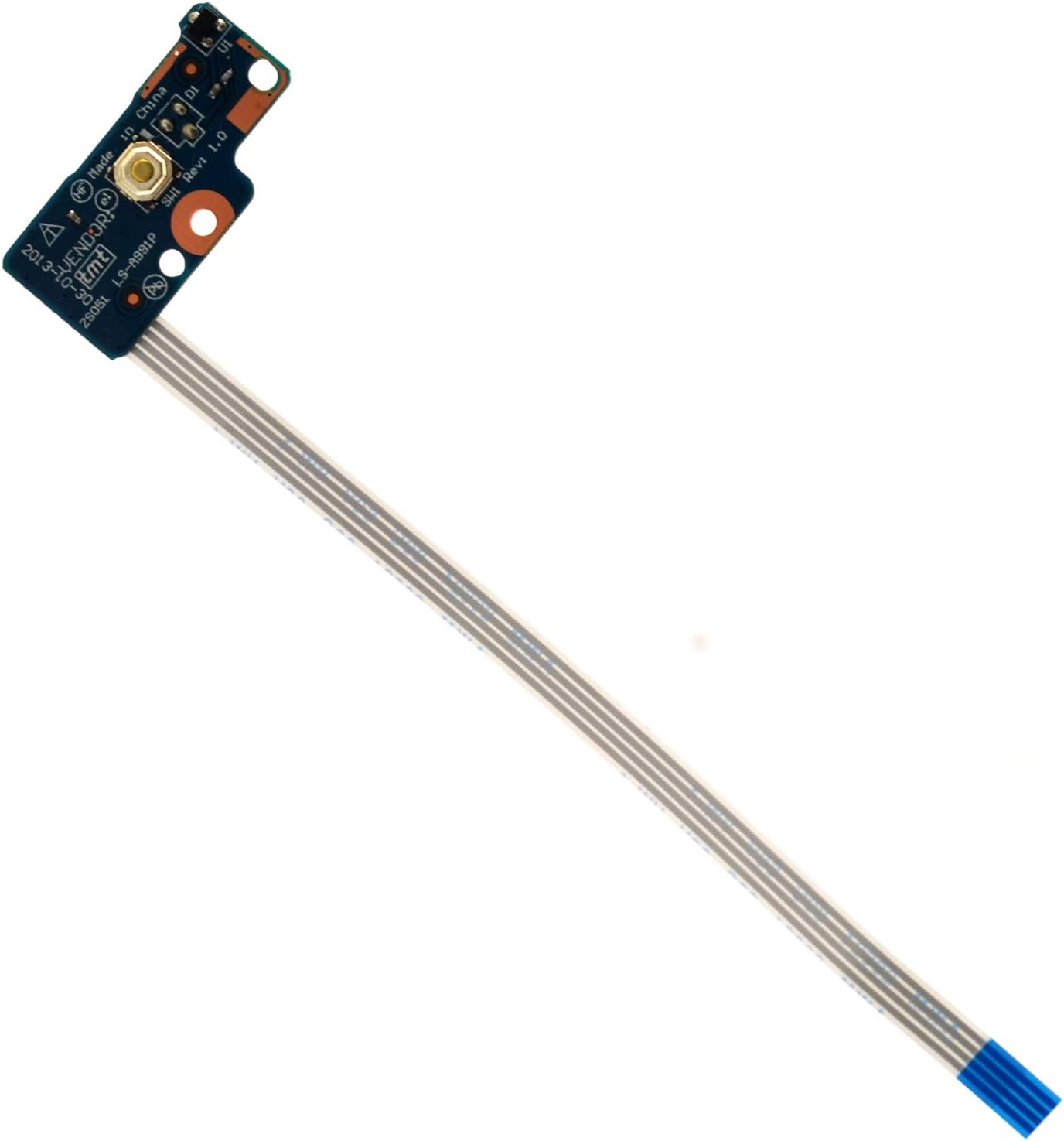 Deal4GO Power Switch Button Board w/Cable for HP Pavilion 15-R 15-G 15-S 14-R 14-G 250-G3 255-G3 256-G3 LS-A991P 749650-001