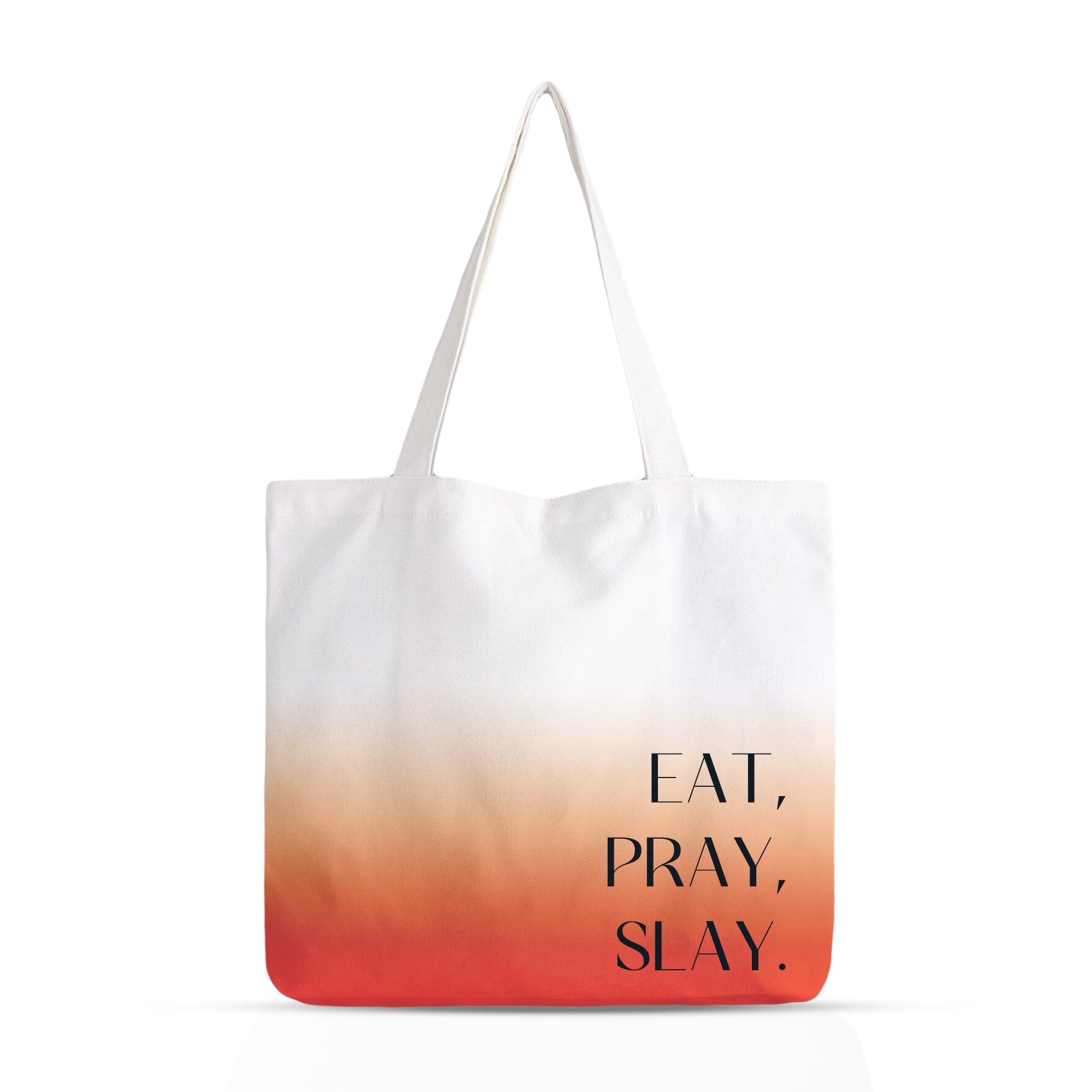 SHAVIKA BAG Canvas Tote Bags with Zipper for Women, College Bag for Girls, Polyester Tote Bag for Traveling & Daily Use CB003 (EAT,PRAY,SLAY) (B0CWLCD7NV) Amazon Price History, Amazon Price Tracker