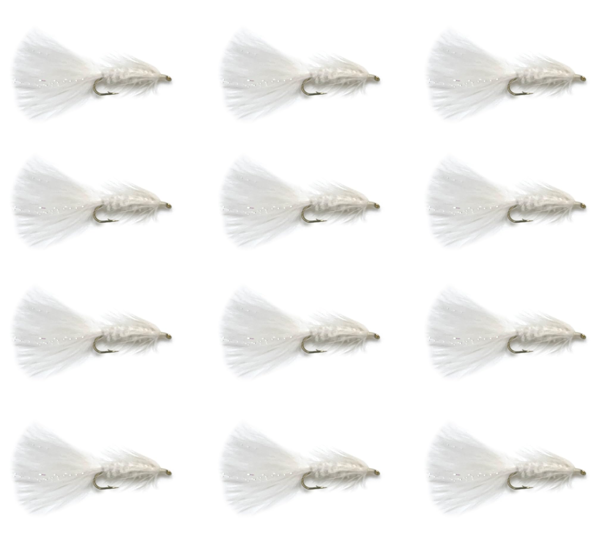 Feeder Creek Fly Fishing Flies Woolly Bugger Flies | Streamer, Trout and Bass Flies | 12pc Fly Fishing Lures