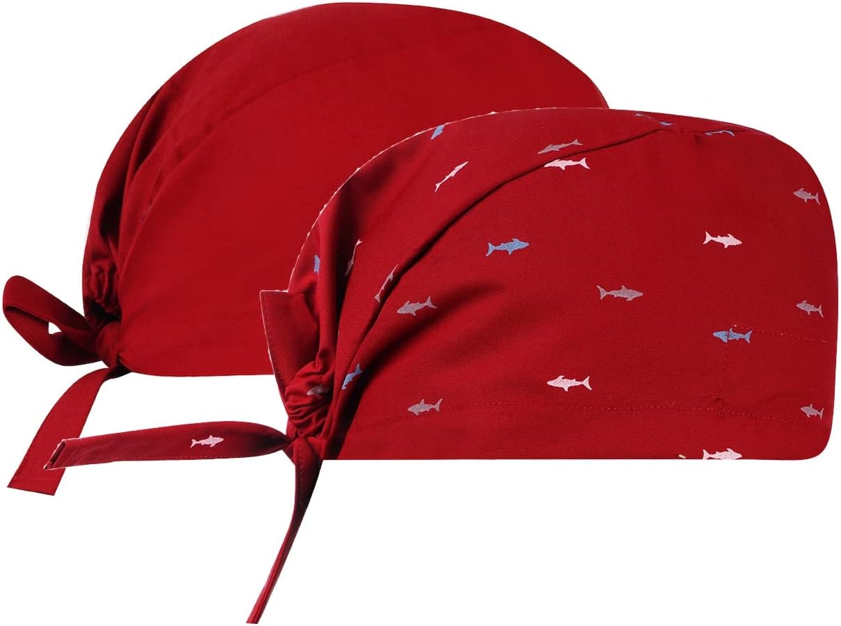 UNIFORM CRAFT Scrub Cap (Pack of 2) | Surgeon Cap for Doctors, Nurses, Dentists and Health Care Professionals