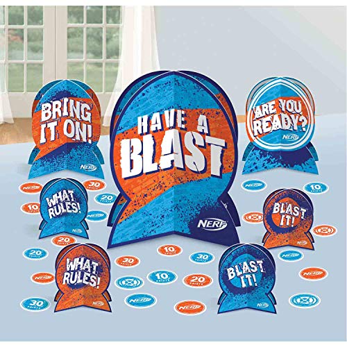 Accessoire de fête Nerf centre de table 3D carton amscan 282149