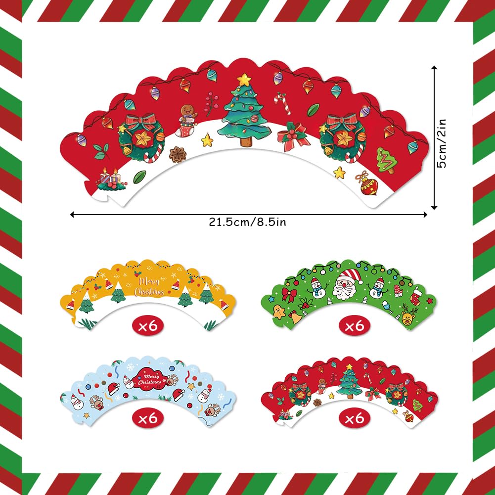 Kerstcupcake-toppers, 72 stuks, sneeuwpop, kerstman, rendier, elf taartdecoratie, kinderfeest, decoratie voor babyshower, verjaardag, afstuderen, bruiloftsfeest, decoraties, cake, cake