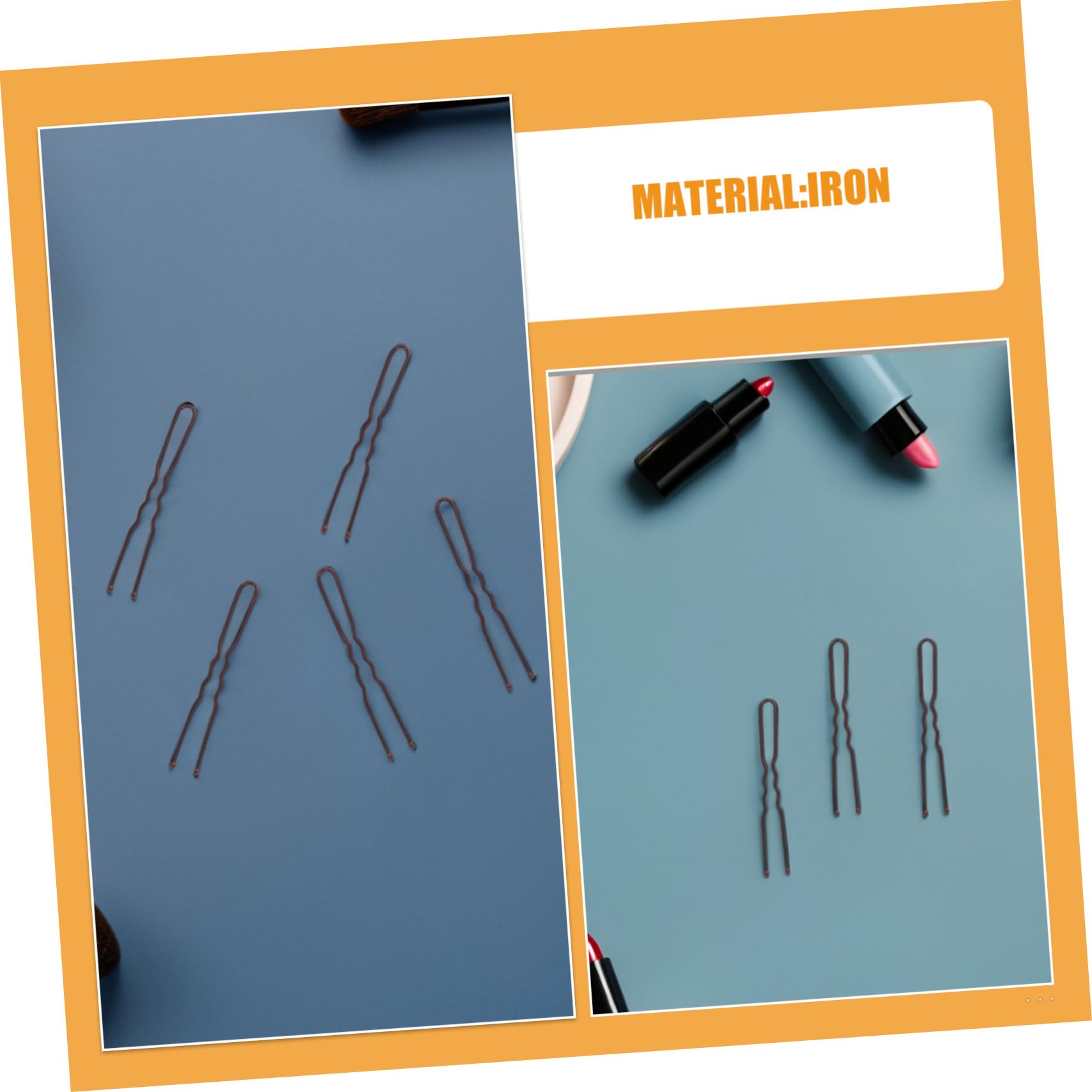 600 piezas Horquillas de Metal Diseño Ondulado para Fijar Moños Clips para Peinados con Caja de Almacenamiento Accesorios Ligeros y Cómodos para Diario y Fiestas