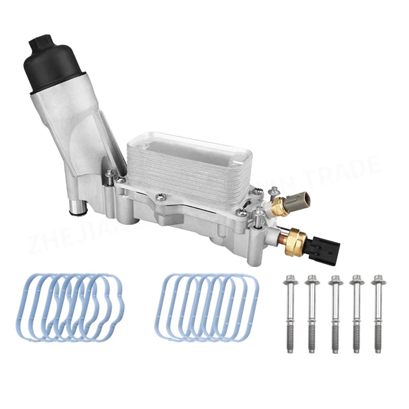 68105583AF Alloggiamento del filtro dell'olio motore in alluminio, adatto per Jeep, adatto per Grand, adatto per Cherokee, adatto per Dodge(Style 1)