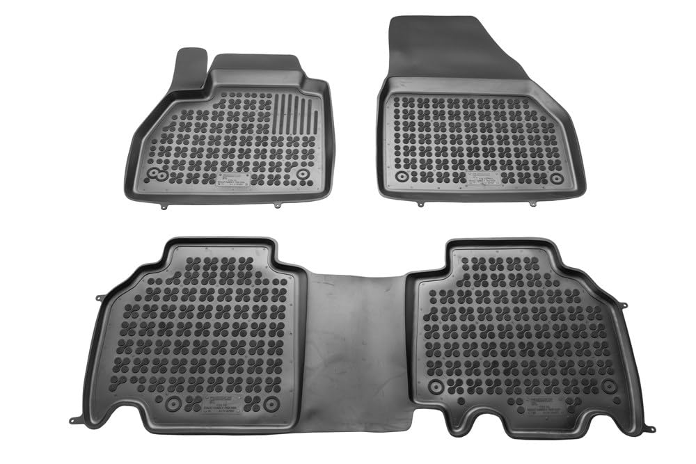 MTM Tappetini Gomma per Renault Kangoo II 01.2008-04.2021 Design a Vaschetta, su Misura con Bordi Rialzati cod. 3D 5642