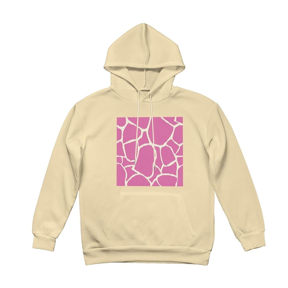 TPTYXZXBX Pink Giraffe Texture Women'S Fleece Hoodie - Cozy