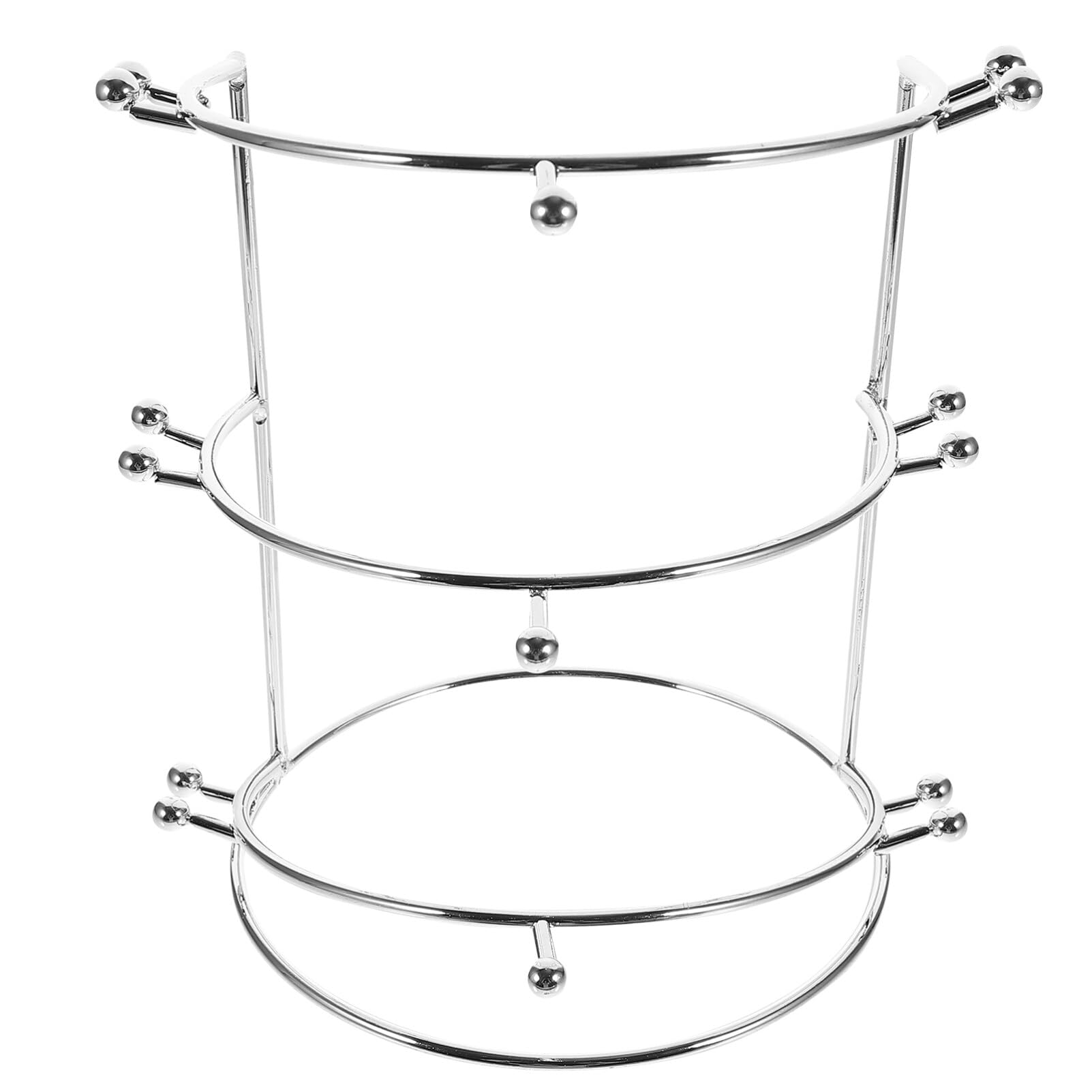 Crown Display Rack Three-tier Metal Stand for Bridal Headpieces Elegant Organizer for Headbands Hair Accessories and Jewelry Home Use and Special Occasions