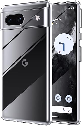 Miniatura 7 de Funda transparente para Google Pixel 8, funda ultra suave y delgada, de plástico transparente de TPU, funda protectora de silicona para Google Pixel