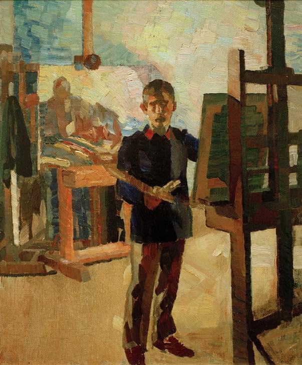 Tableau Autoportrait à Thelitewka d'Albert Weisgerber 60x90 cm pour salon