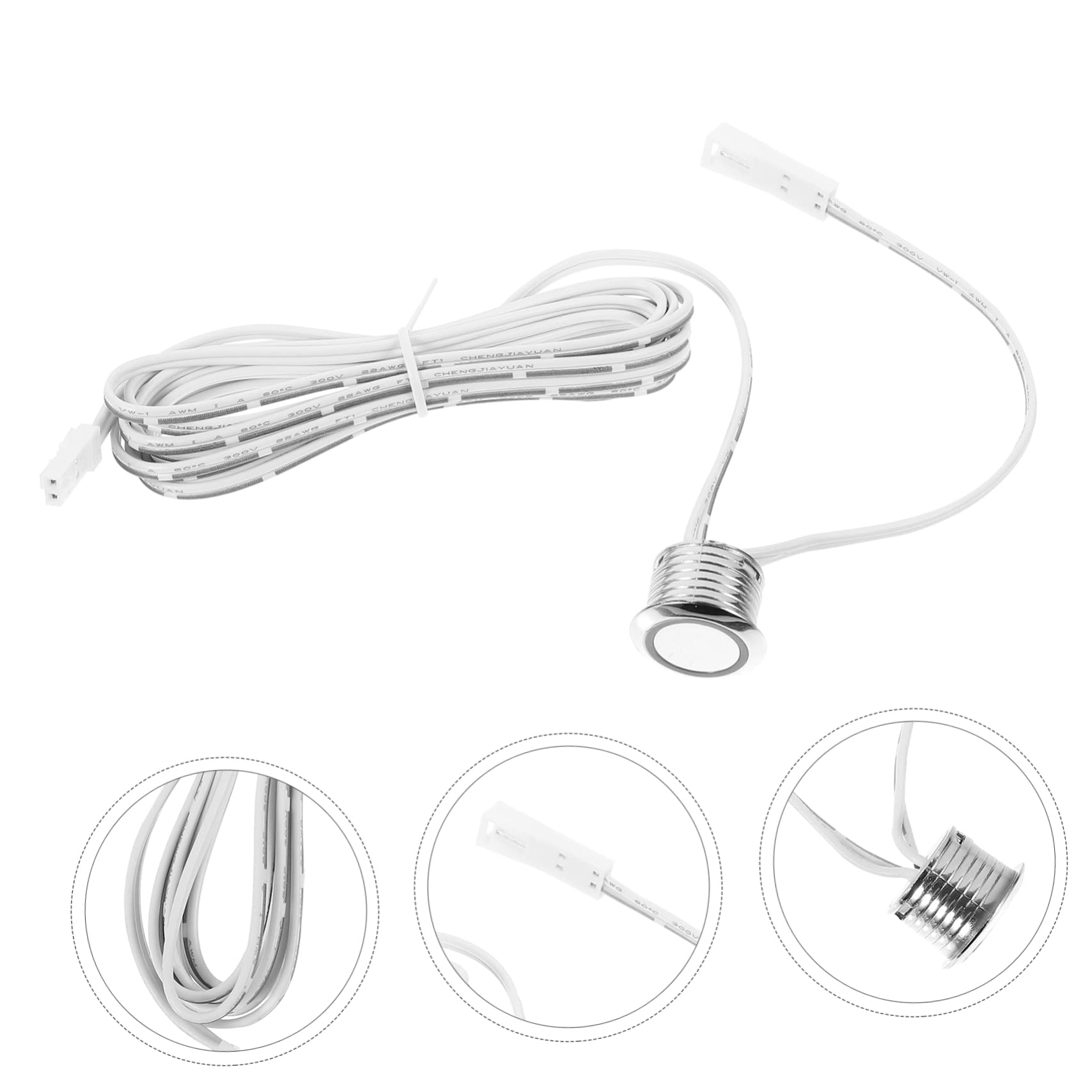 VILLCASE 5 Piezas Regulador De Intensidad Táctil Sensor De Toque Interruptor De Control Para Tira De Luz Módulo De Control De La Lámpara Táctil Controlador De Tira De Luz Led Cobre