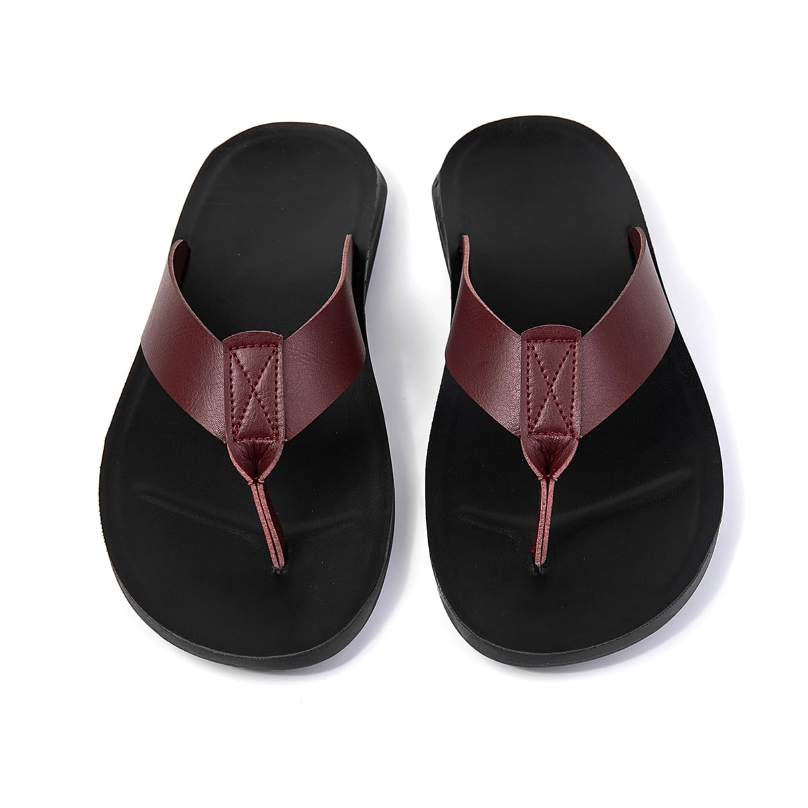 Chanclas Sandalias Deslizables Cómodas Antideslizantes para Hombres De Ocio Hombres-Yellow Brown-39