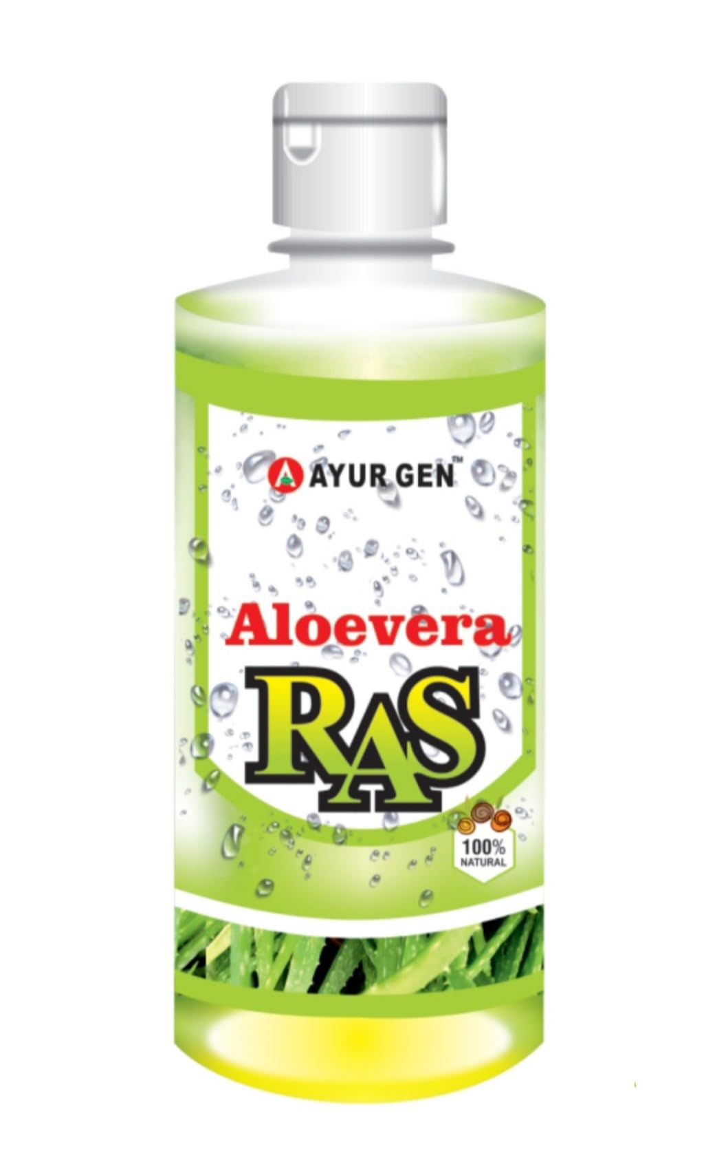 AYUR GEN Aloe Vera Ras 100% Natural 500ml Pack of 1