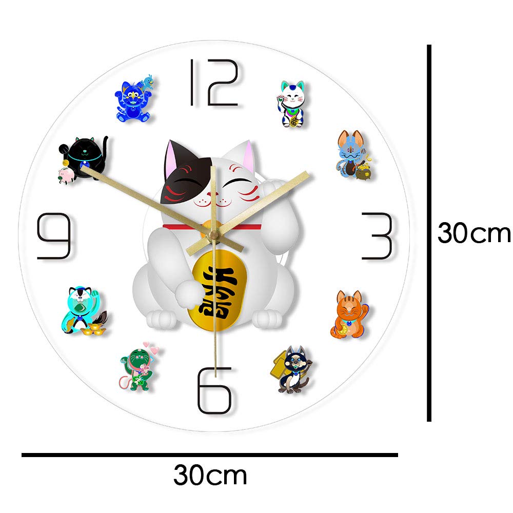Amazon.com: The Geeky Days Maneki Neko Fortune Cat Cartoon Silent