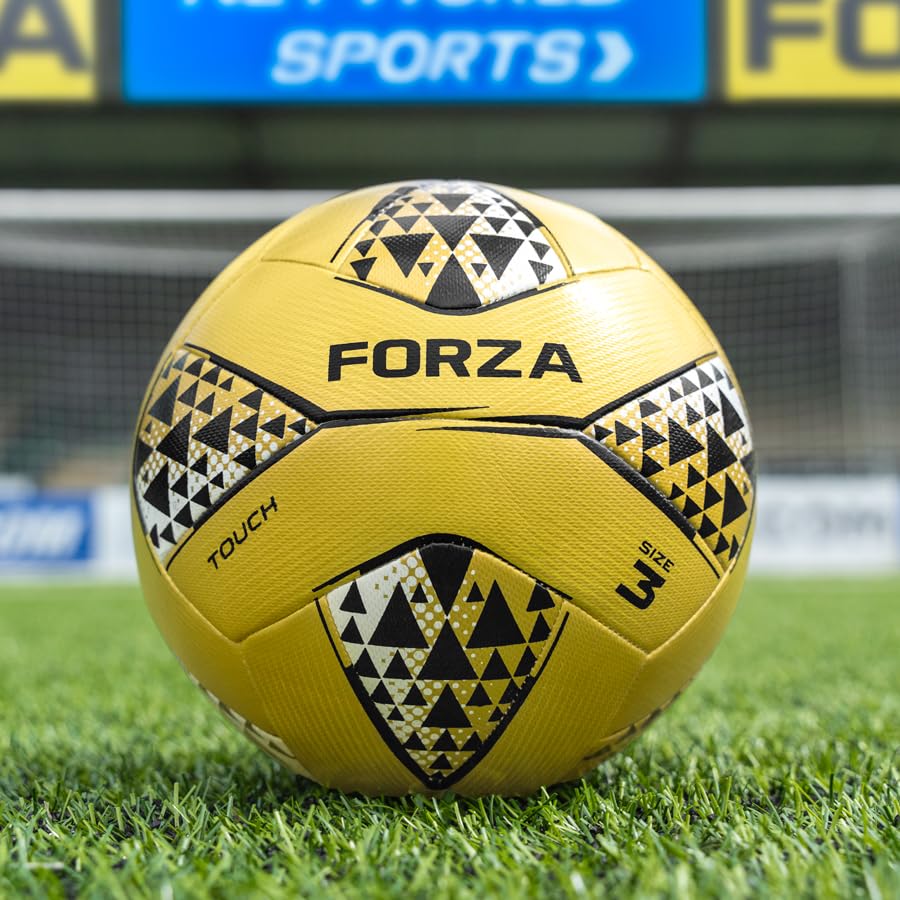 FORZA Touch Control Football [450g] | Durable Size 3 Training Football for Precision, Co-ordination & Reaction Training (Pack of 3)