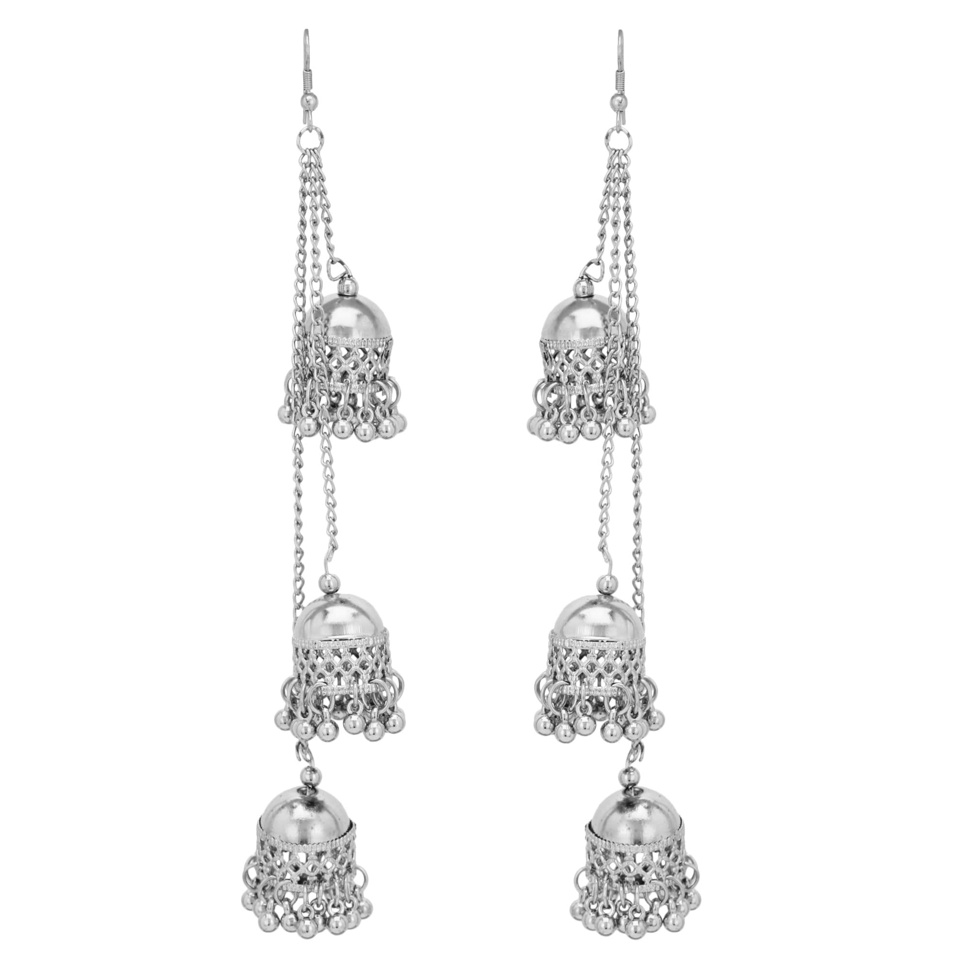 See full amazon price history chart for Stylish Silver Oxidised 3 Layer Long Jhumka Earrings for girls and women Nickel Jhumki Earring (3 Layer With Chain) Stylish Silver Oxidised 3 Layer Long Jhumka Earrings for girls and women Nickel Jhumki Earring (3 Layer With Chain) (B0CLV3CN4N) Amazon Price History, Amazon Price Tracker