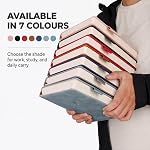 A5 Carnet de notes du Journal à couverture rigide 2 Faites votre valise, 720 Pages totales, Journaux à grandes lignes, 100 GSM Papier épais, housse en cuir faux avec signets & Boucle de stylo pour le travail, écriture quotidienne, noir