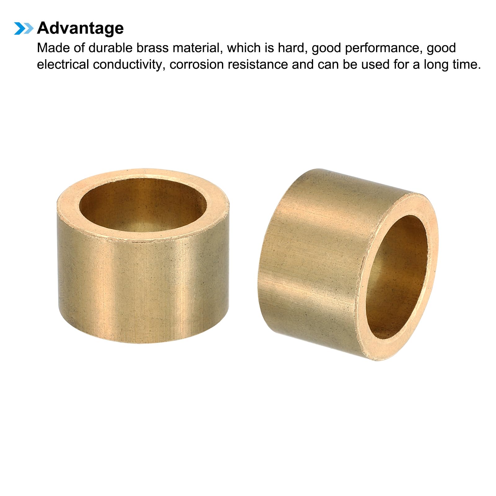 PATIKIL M22 Brass Spacers, 1 Pcs Metal Spacers Brass 22mm ID x 30mm OD x 22mm L Brass Spacers Screw Standoff for 7/8 Inch or M22 Screw - Image 4