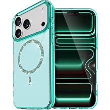 CONSTRAIN Apple iPhone 18 Pro Max ve iPhone 17 Pro Max  in Simli  effaf Kamera  er eveli MagSafe  le Uyumlu Telefon K l f  Arka Kapak - Ye il