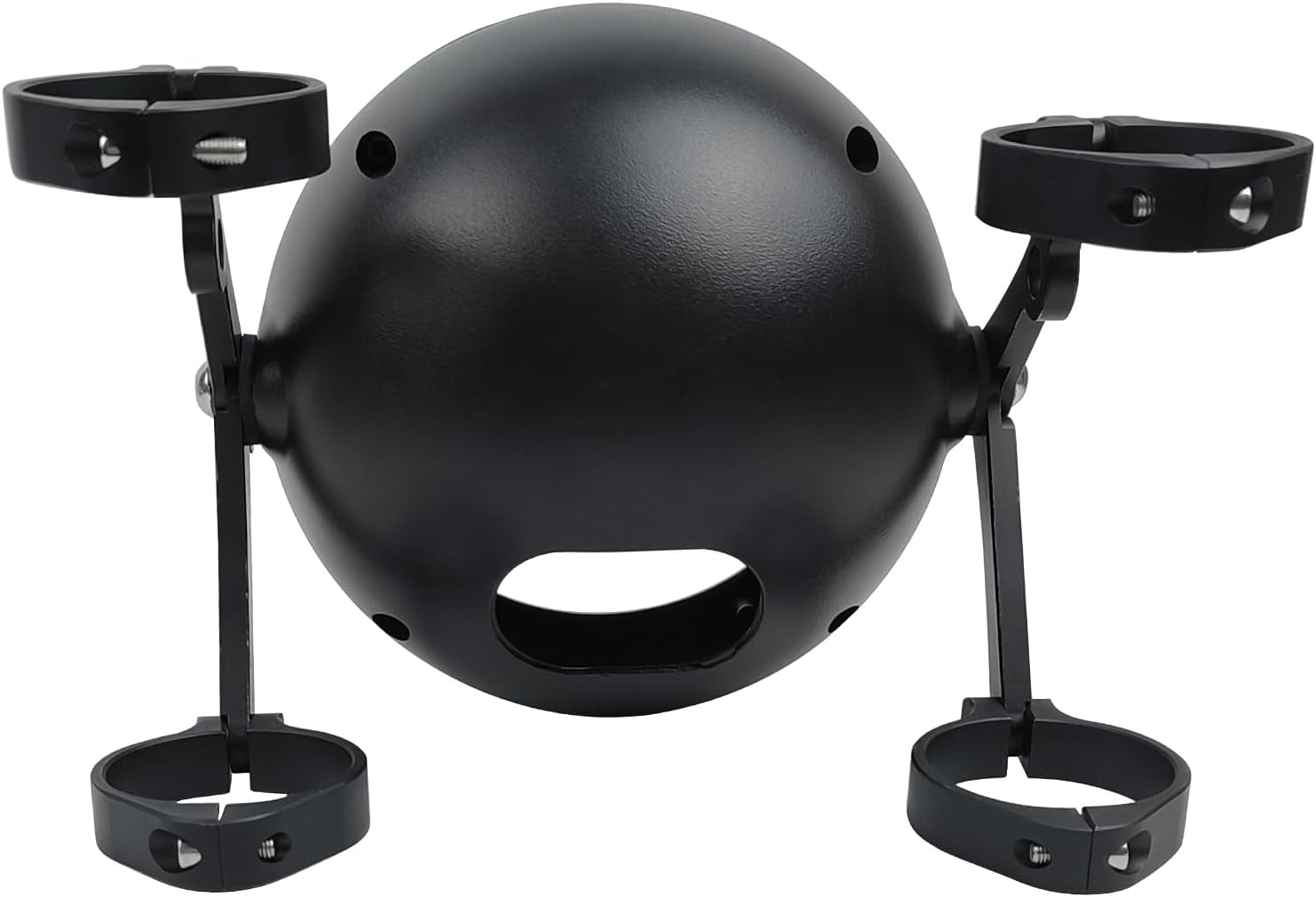 5.75inch CNC Motorcycle Headlight Housing Bucket with CNC Side Mounting Bracket 46-50MM Fork Tube Holder Clamps for Motorcycle