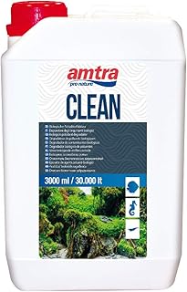 Amtra Clean - Purificador De Agua Natural Para Acuarios, Tratamiento De Agua Natural Para Acuarios, Reduce Los Cambios De Agua, Formato 3000 Ml