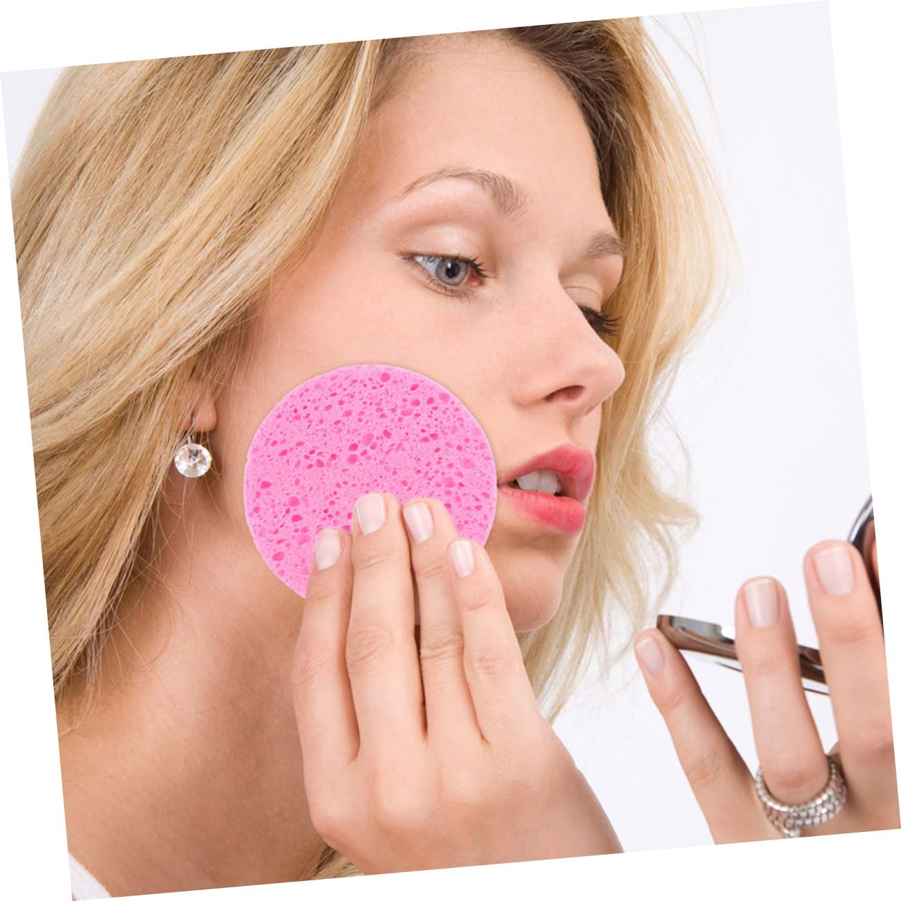 Healeved 90pezzi Spugne Struccanti Cellulosa Spugnette Rotondper Rimozione Makeup Colori Per e Trattamenti Esfolianti