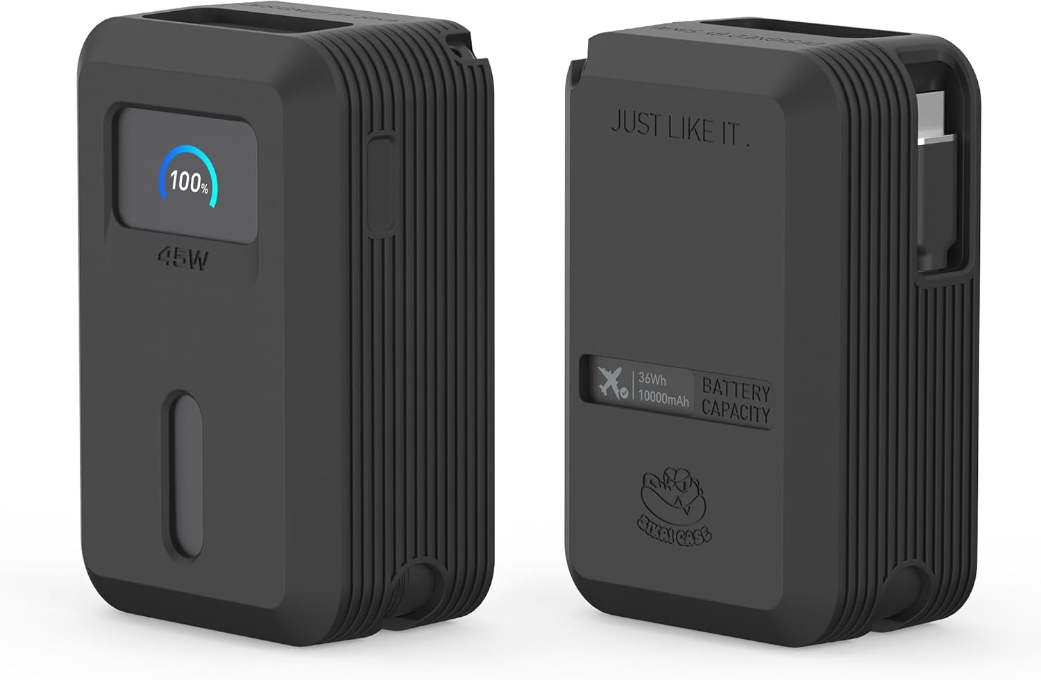 Silicone Case for Anker Nano Power Bank (10,000mAh 45W) A1638 Protective Cover with Precise Cutouts, Shockproof Scratch-Resistant Dust-Proof for Daily Use & Travel & Flight (Black) Silicone Case for Anker Nano Power Bank (10,000mAh 45W) A1638 Protective Cover with Precise Cutouts, Shockproof Scratch-Resistant Dust-Proof for Daily Use & Travel & Flight (Black)