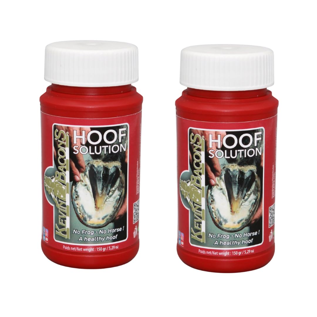 Kevin Bacon's Hoof Solution Pack Double 2 x 150 g pour cheval avec pinceau intégré