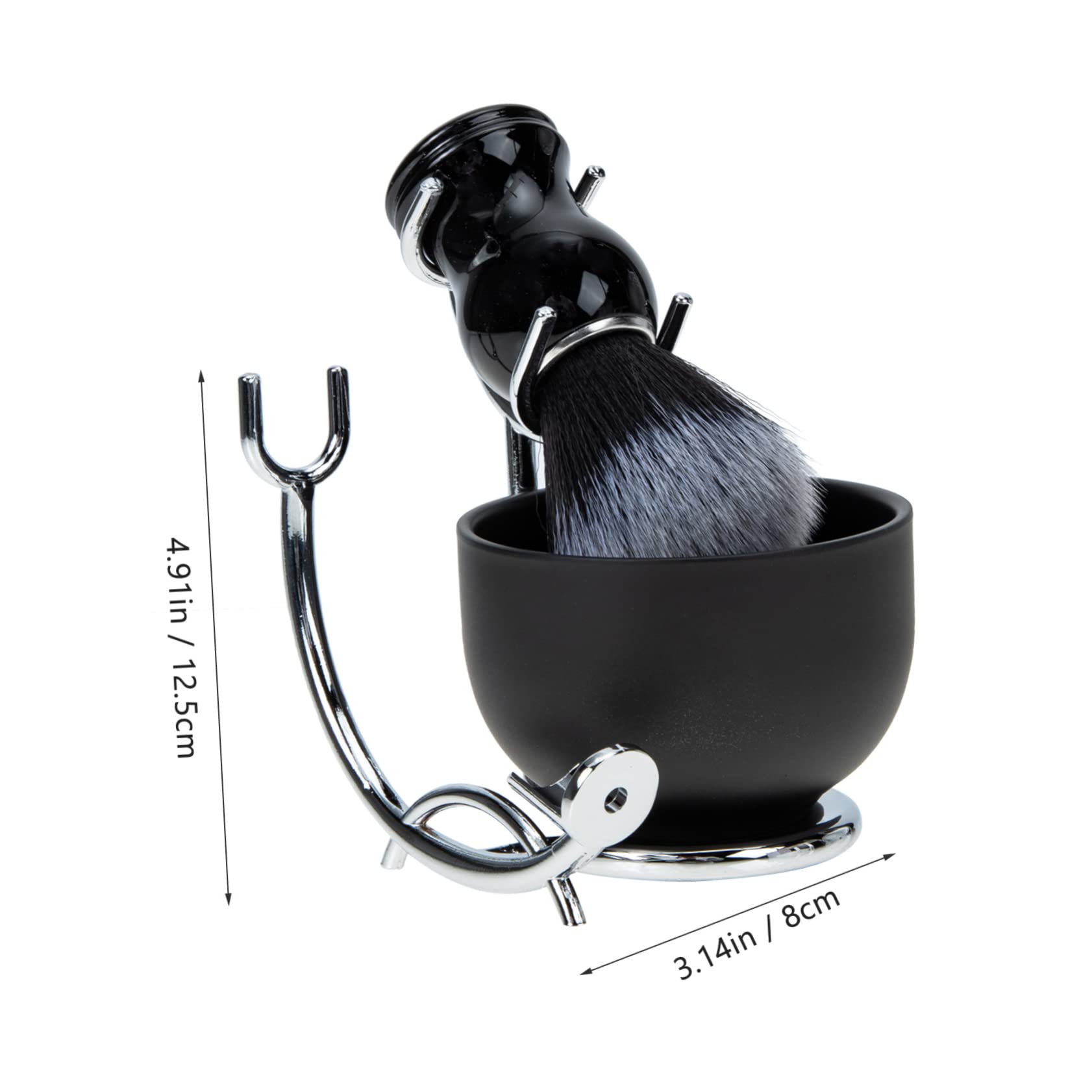 Healeved Pennello e Ciotola da Barba per Uomo Pennello per Barba Tazza per Ciotola per Kit da Completo