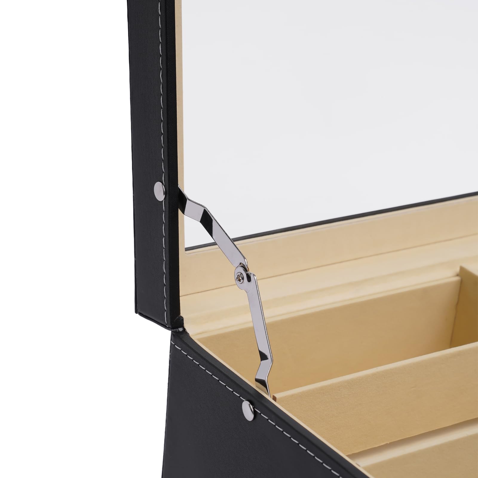 24 pudełka na okulary, pudełko do przechowywania okularów, 3 warstwy, pudełko do przechowywania okularów przeciwsłonecznych, organizer, etui na okulary, biżuterię, spinki do mankietów,