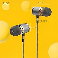 Vista 8 de Betron YSM1000 Wired in-Ear Headphones, Noise Isolating Earbuds with Powerful Bass Sound, Tangle-Free Cable and 3.5mm Jack for Phone, Laptop, Tablet
