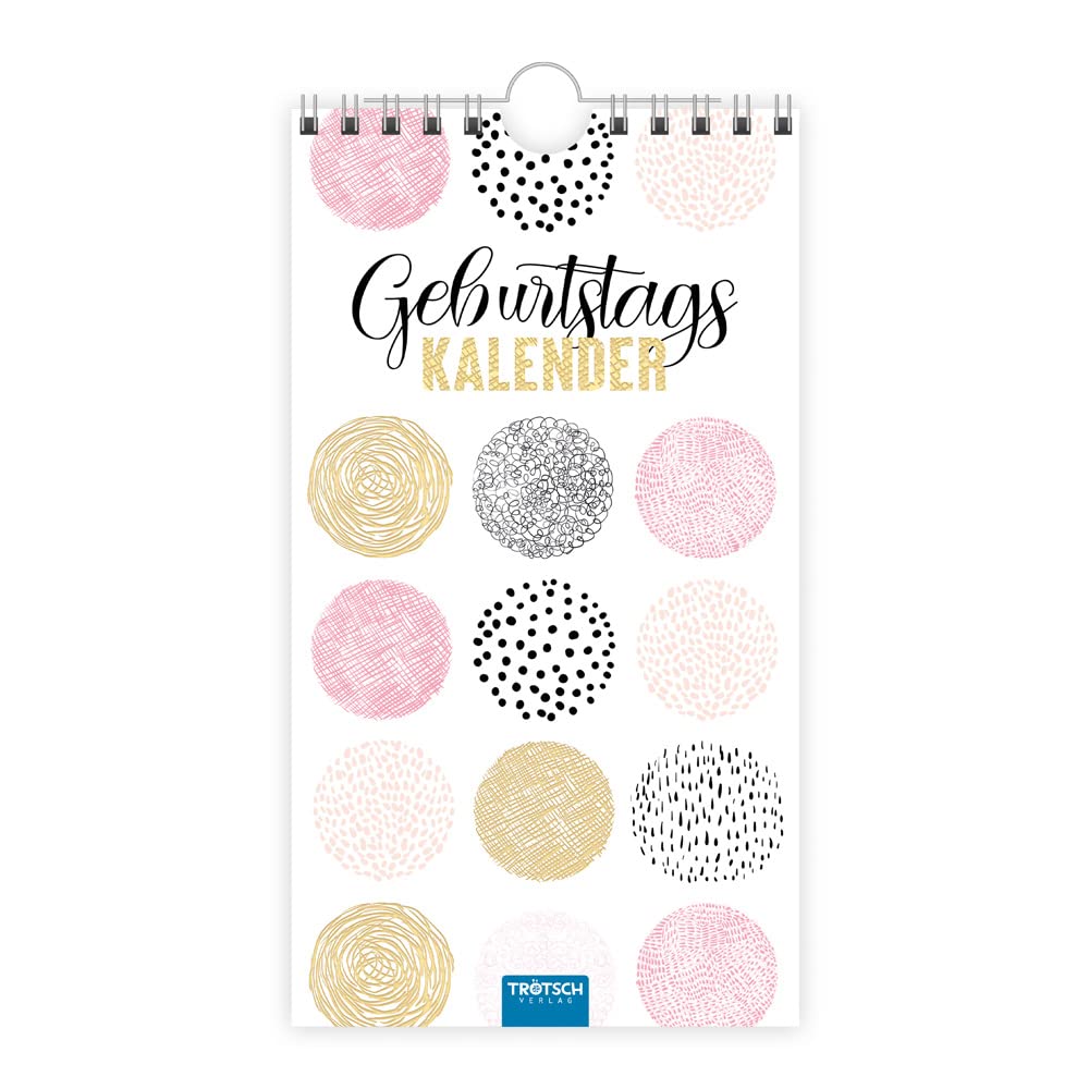 Trötsch Geburtstagskalender Glamour: jahresunabhängiger immerwährender Wandkalender