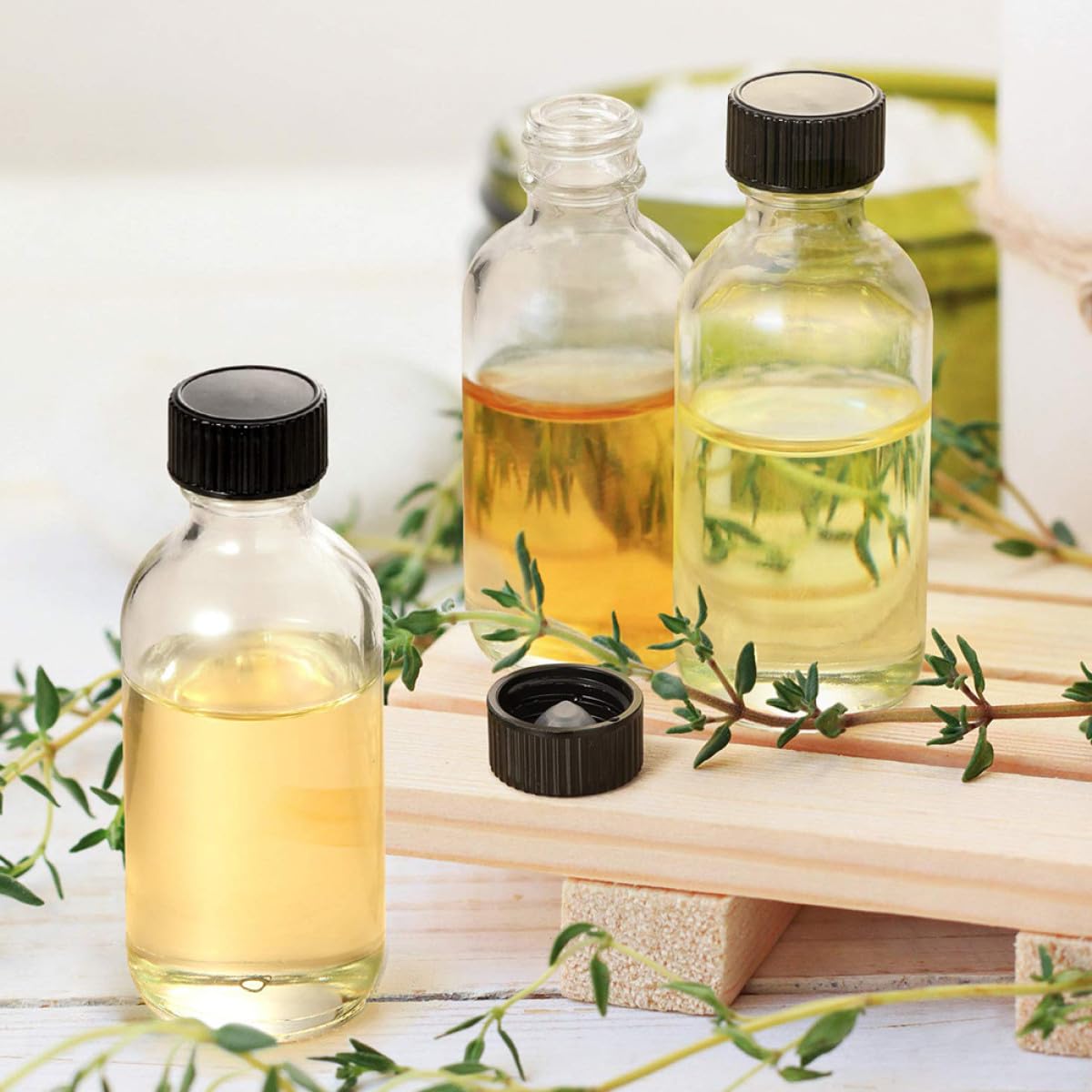 Gadpiparty Glas Reagenzflaschen 120ml, Dicht Verschließbar für Labor