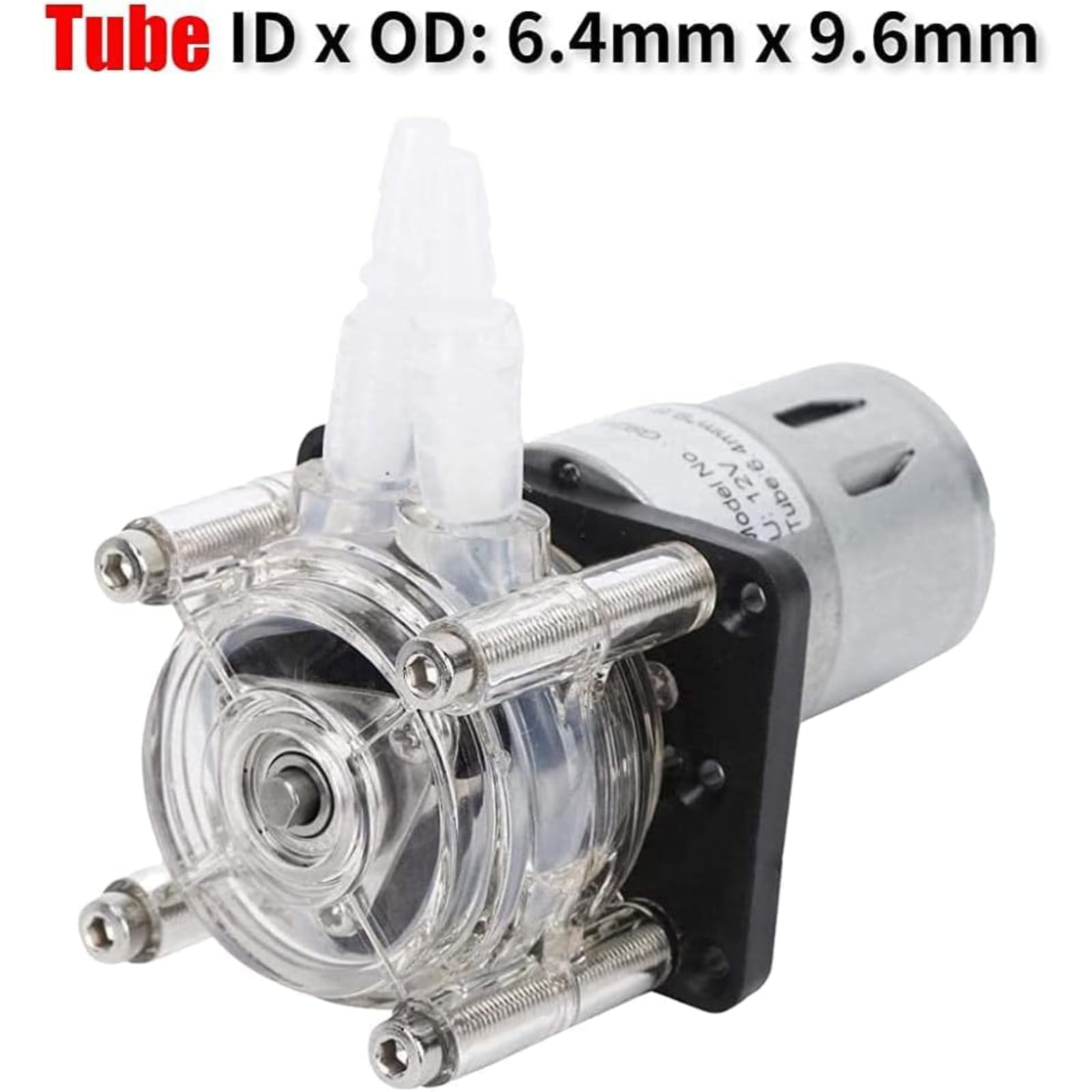 Peristaltikpumpe mit großem Durchfluss, Peristaltische Flüssigkeitspumpe, 500 Ml/min Peristaltikpumpe mit hohem Durchfluss Korrosionsbeständige Dosierpumpe für Aquarien und Labore(12V)